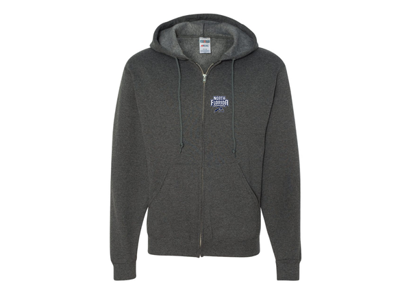 Men's UNF Ospreys JERZEES NuBlend Full-Zip Hooded Sweatshirt