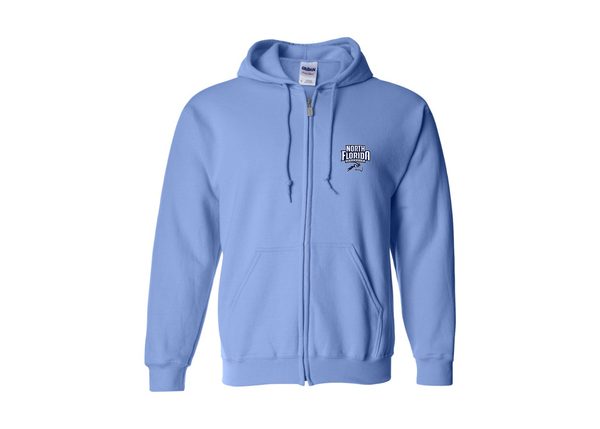 Men's UNF Ospreys Gildan  Heavy Blend Full Zip Hooded Sweatshirt