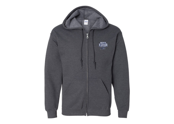 Men's UNF Ospreys Gildan  Heavy Blend Full Zip Hooded Sweatshirt