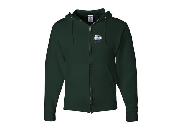 Men's UNF Ospreys JERZEES NuBlend Full-Zip Hooded Sweatshirt