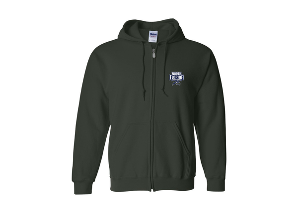 Men's UNF Ospreys Gildan  Heavy Blend Full Zip Hooded Sweatshirt