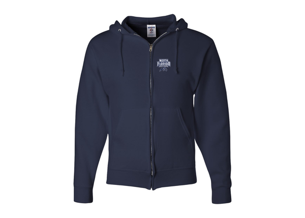 Men's UNF Ospreys JERZEES NuBlend Full-Zip Hooded Sweatshirt