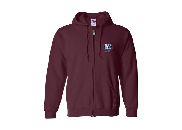 Men's UNF Ospreys Gildan  Heavy Blend Full Zip Hooded Sweatshirt