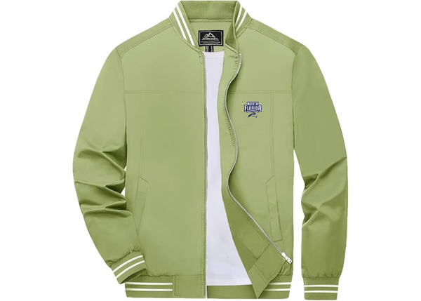 Men's UNF Ospreys Lightweight Zip-Up Bomber Jacket with Ribbed Collar and Cuffs Versatile Casual Outerwear