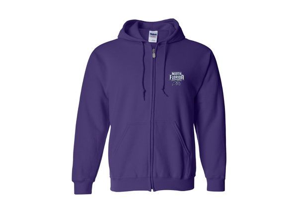 Men's UNF Ospreys Gildan  Heavy Blend Full Zip Hooded Sweatshirt