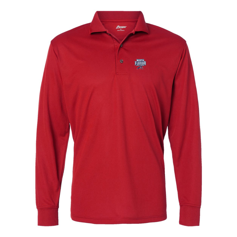 Men's UNF Ospreys Paragon Prescott Long Sleeve Polo