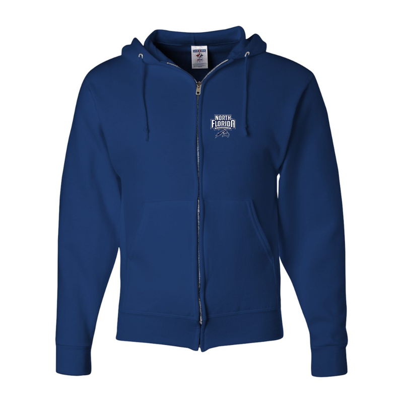 Men's UNF Ospreys JERZEES NuBlend Full-Zip Hooded Sweatshirt