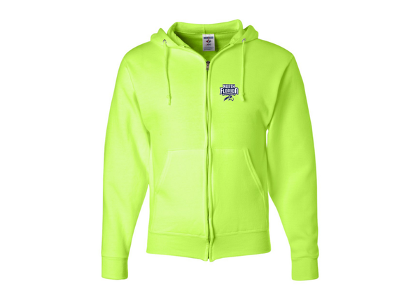 Men's UNF Ospreys JERZEES NuBlend Full-Zip Hooded Sweatshirt